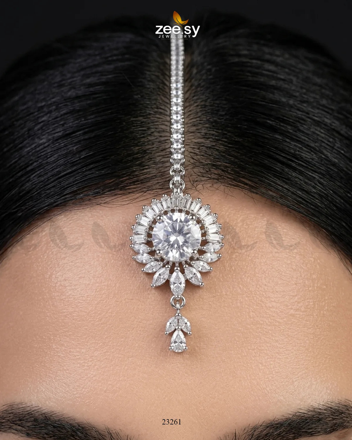 Velanza Teardrop Zircon Bindiya bindiya - Zeesy Jewellery Pakistan | Premium Artificial & Imitation Jewellery