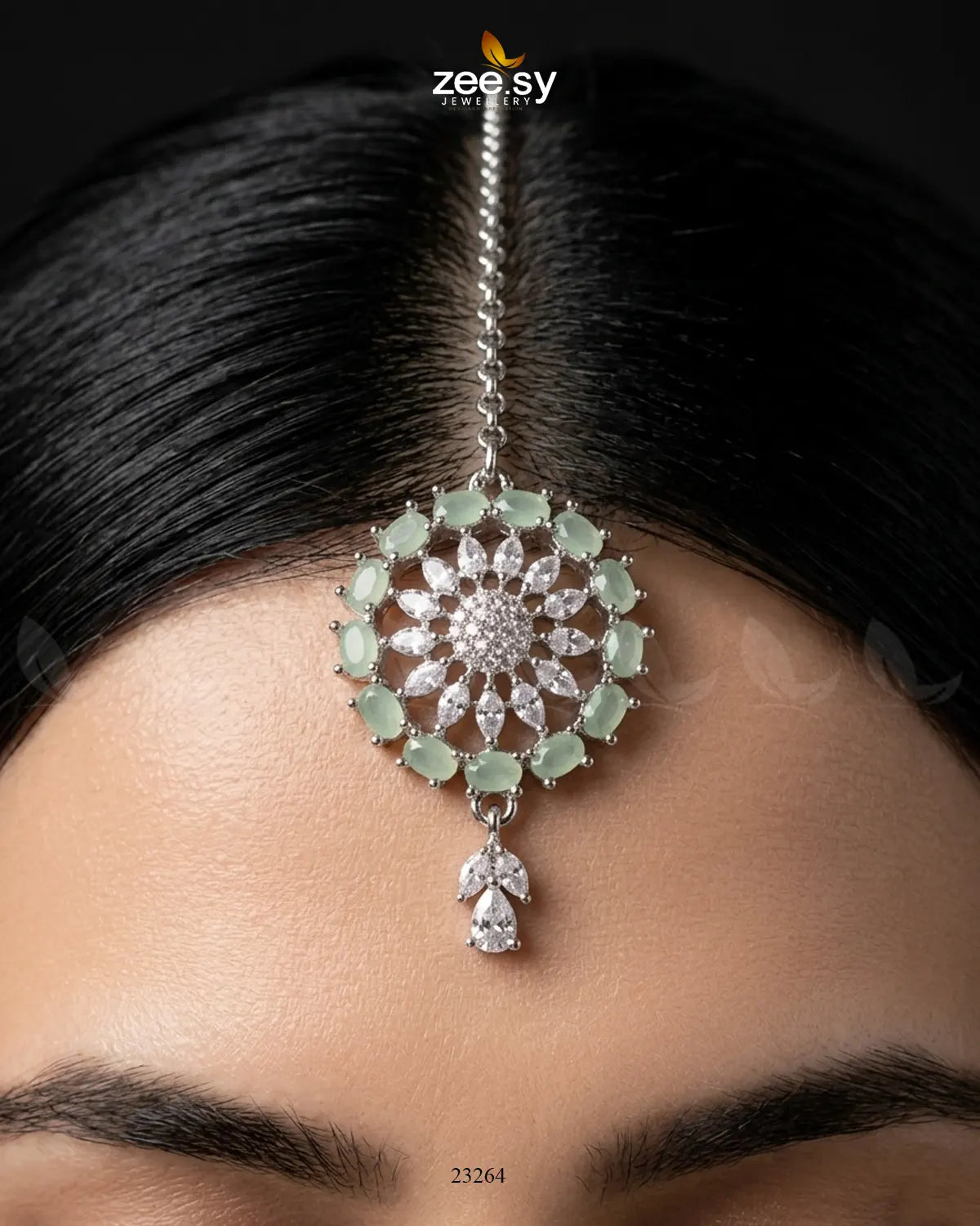 Oasis Blossom Crystal Bindiya bindiya - Zeesy Jewellery Pakistan | Premium Artificial & Imitation Jewellery