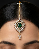 Clover Shield Leaf Crystal Bindiya bindiya - Zeesy Jewellery Pakistan | Premium Artificial & Imitation Jewellery
