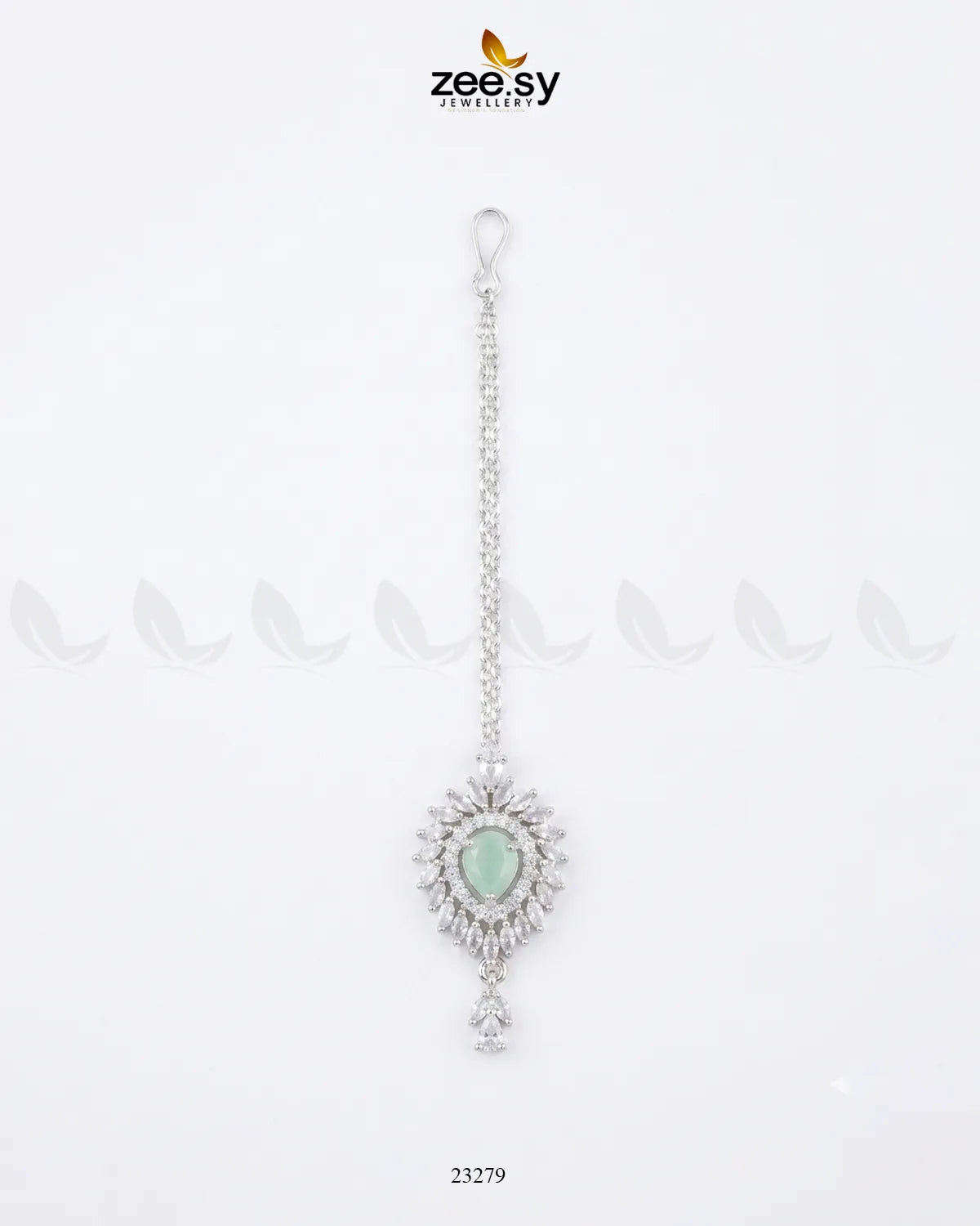 Clover Shield Leaf Crystal Bindiya bindiya - Zeesy Jewellery Pakistan | Premium Artificial & Imitation Jewellery