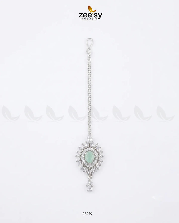 Clover Shield Leaf Crystal Bindiya bindiya - Zeesy Jewellery Pakistan | Premium Artificial & Imitation Jewellery