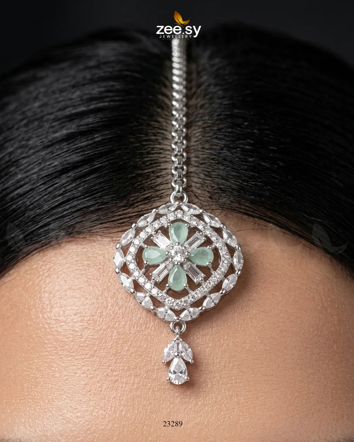 Elavara Floral Gemstone Bindiya BINDIYA - Zeesy Jewellery Pakistan | Premium Artificial & Imitation Jewellery