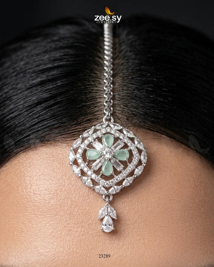 Elavara Floral Gemstone Bindiya BINDIYA - Zeesy Jewellery Pakistan | Premium Artificial & Imitation Jewellery