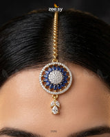 Indigo Wheel Crystal Bindiya bindiya - Zeesy Jewellery Pakistan | Premium Artificial & Imitation Jewellery