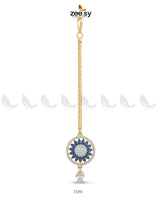 Indigo Wheel Crystal Bindiya bindiya - Zeesy Jewellery Pakistan | Premium Artificial & Imitation Jewellery