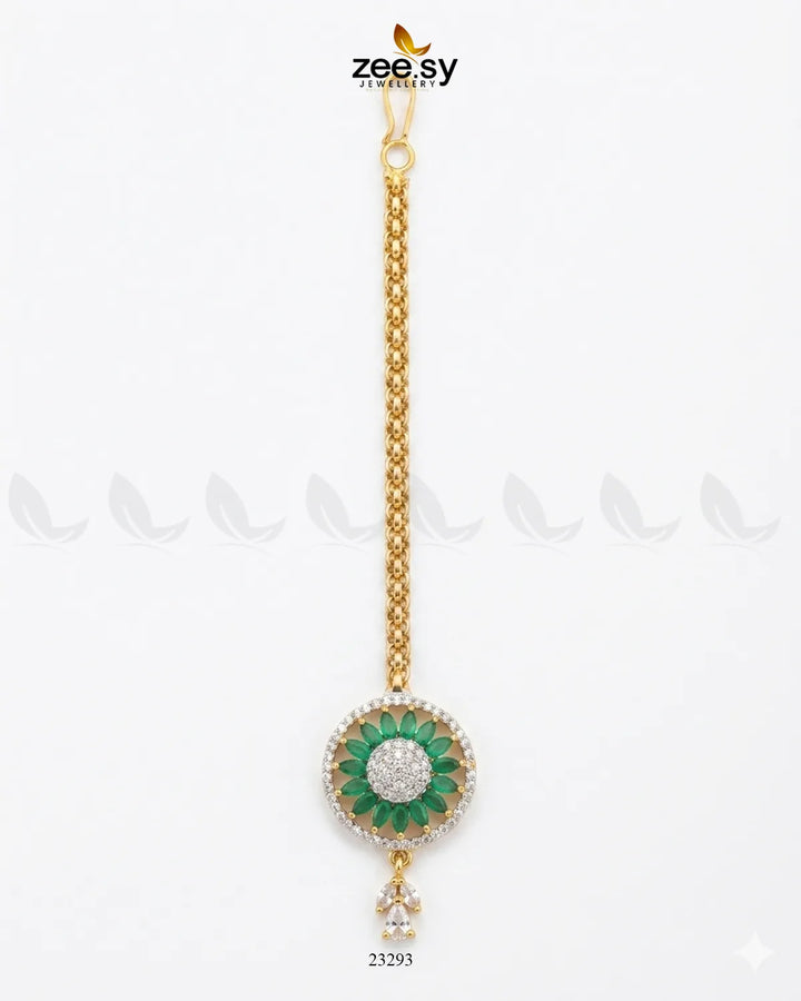 Indigo Wheel Crystal Bindiya bindiya - Zeesy Jewellery Pakistan | Premium Artificial & Imitation Jewellery