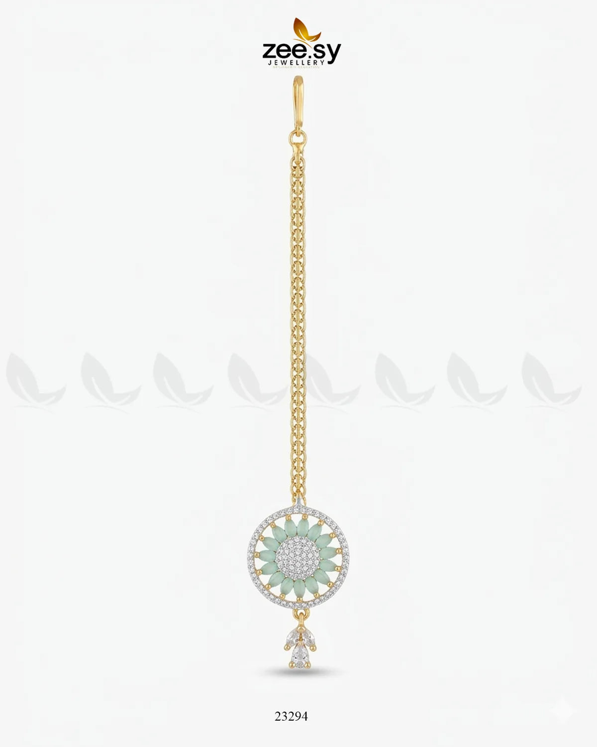 Indigo Wheel Crystal Bindiya bindiya - Zeesy Jewellery Pakistan | Premium Artificial & Imitation Jewellery