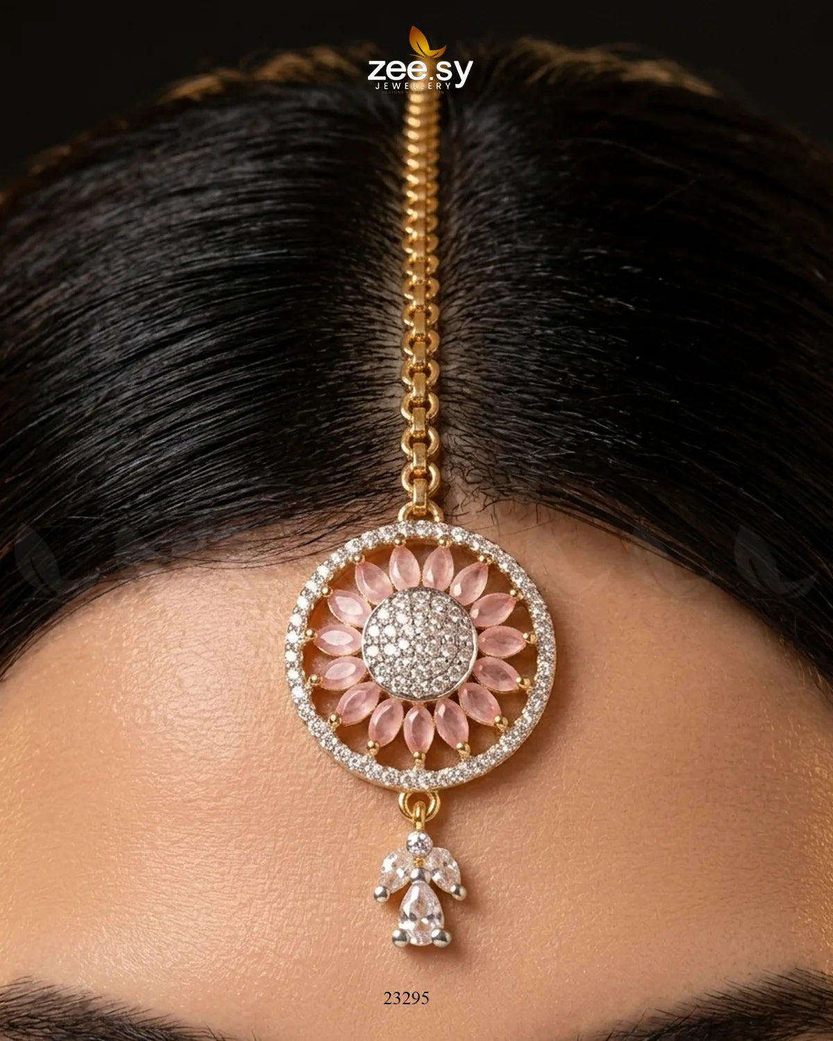 Indigo Wheel Crystal Bindiya bindiya - Zeesy Jewellery Pakistan | Premium Artificial & Imitation Jewellery