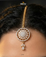 Indigo Wheel Crystal Bindiya bindiya - Zeesy Jewellery Pakistan | Premium Artificial & Imitation Jewellery