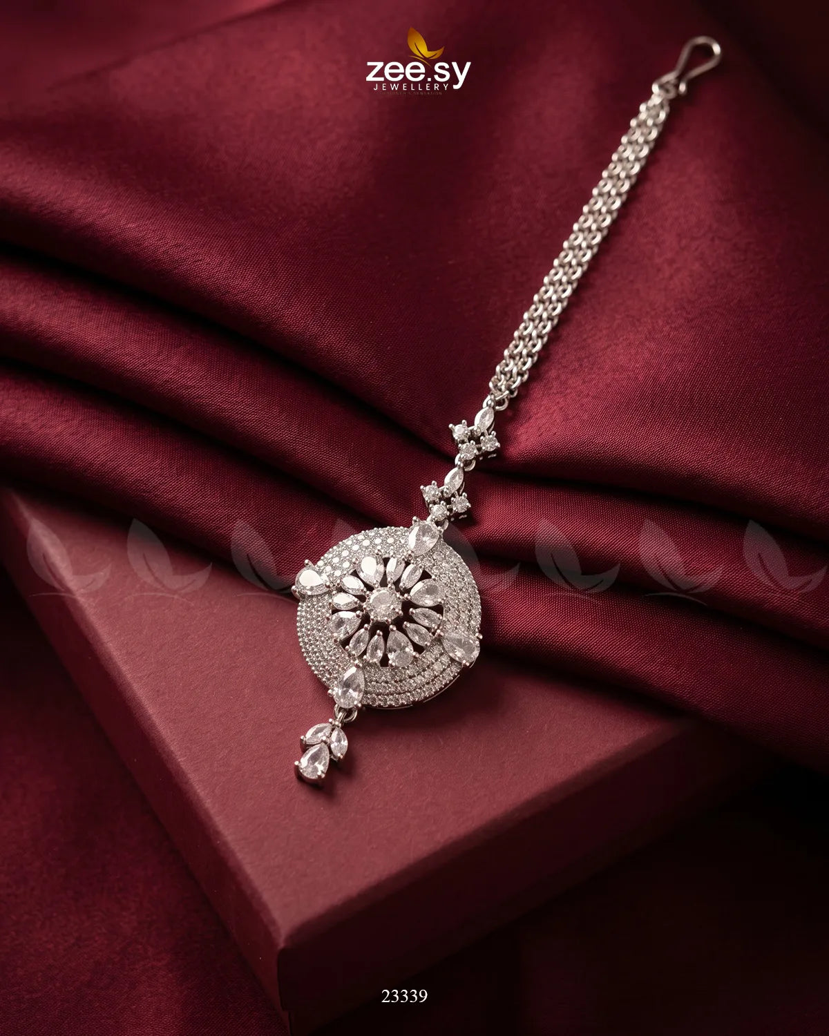 Bindiya-0229 Silver White bindiya - Zeesy Jewellery Pakistan | Premium Artificial & Imitation Jewellery