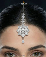 Bloom Camellia Crystal Necklace Set - Zeesy.pk