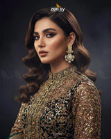 Emerald Turkish Mother Pearl Earrings - Zeesy Jewellery