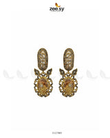 Antique Turquoise Cut Stone Earrings - Zeesy Jewellery