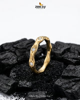 Celestial Wave Zirconia Ring Finger Ring - Zeesy Jewellery Pakistan | Premium Artificial & Imitation Jewellery