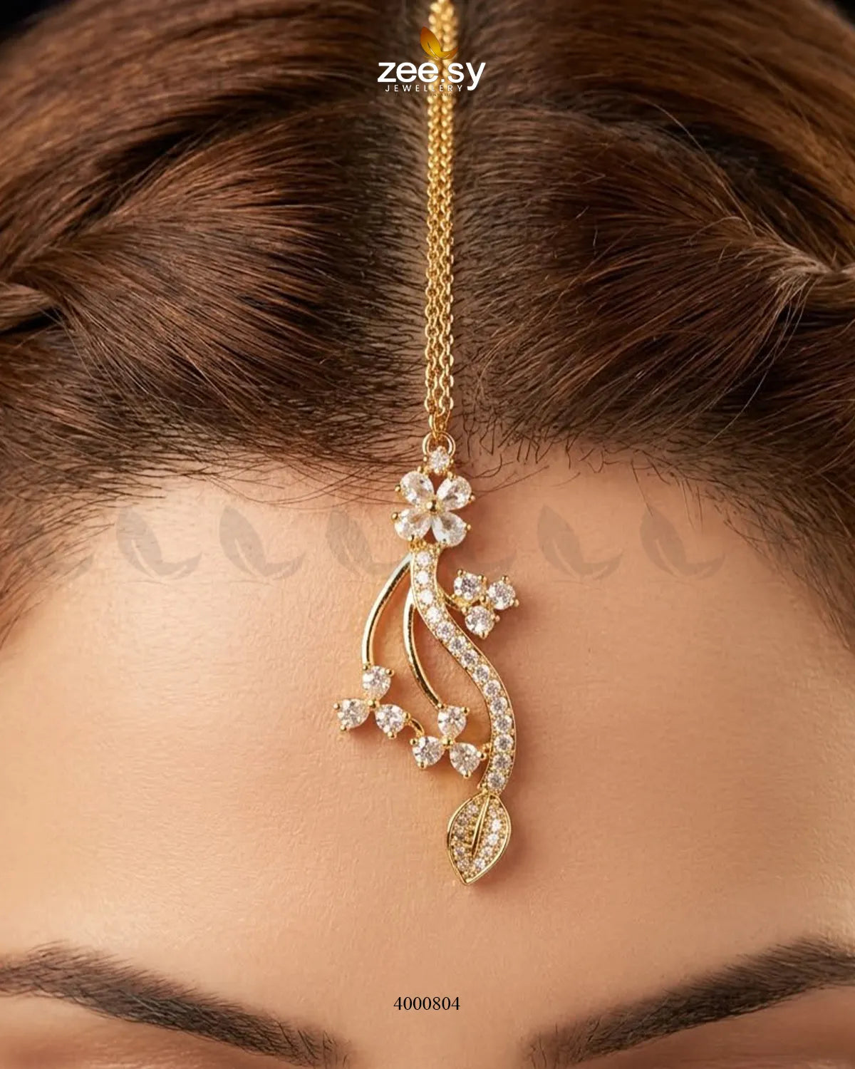 Cerise Floral Zircon Necklace Set