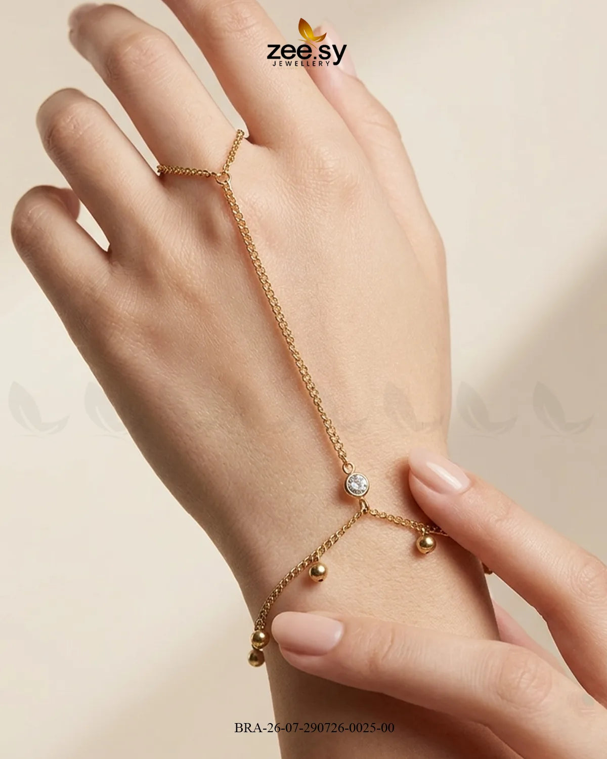 Chic Metallic Sphere Slave Bracelet Bracelet - Zeesy Jewellery Pakistan | Premium Artificial & Imitation Jewellery