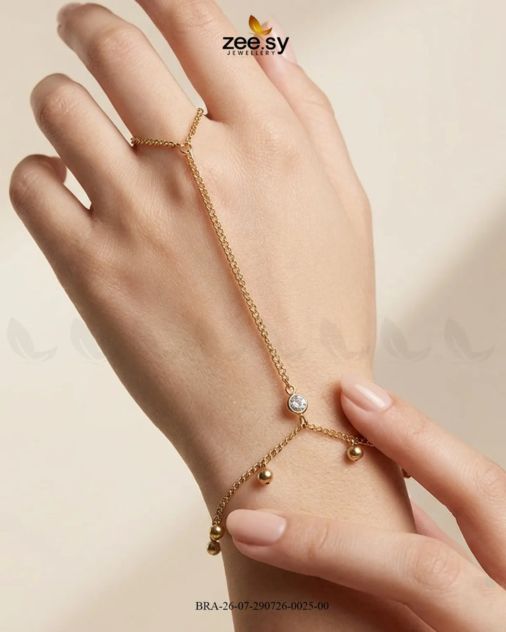 Chic Metallic Sphere Slave Bracelet