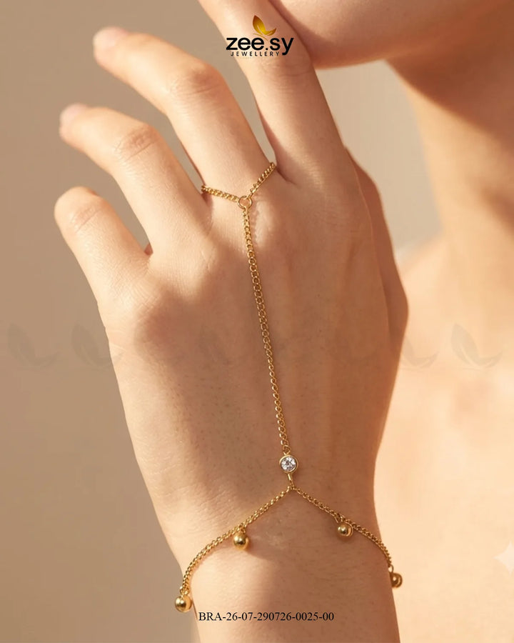 Chic Metallic Sphere Slave Bracelet
