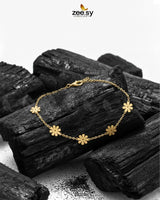 Chic Floral Station Bracelet - Zeesy.pk