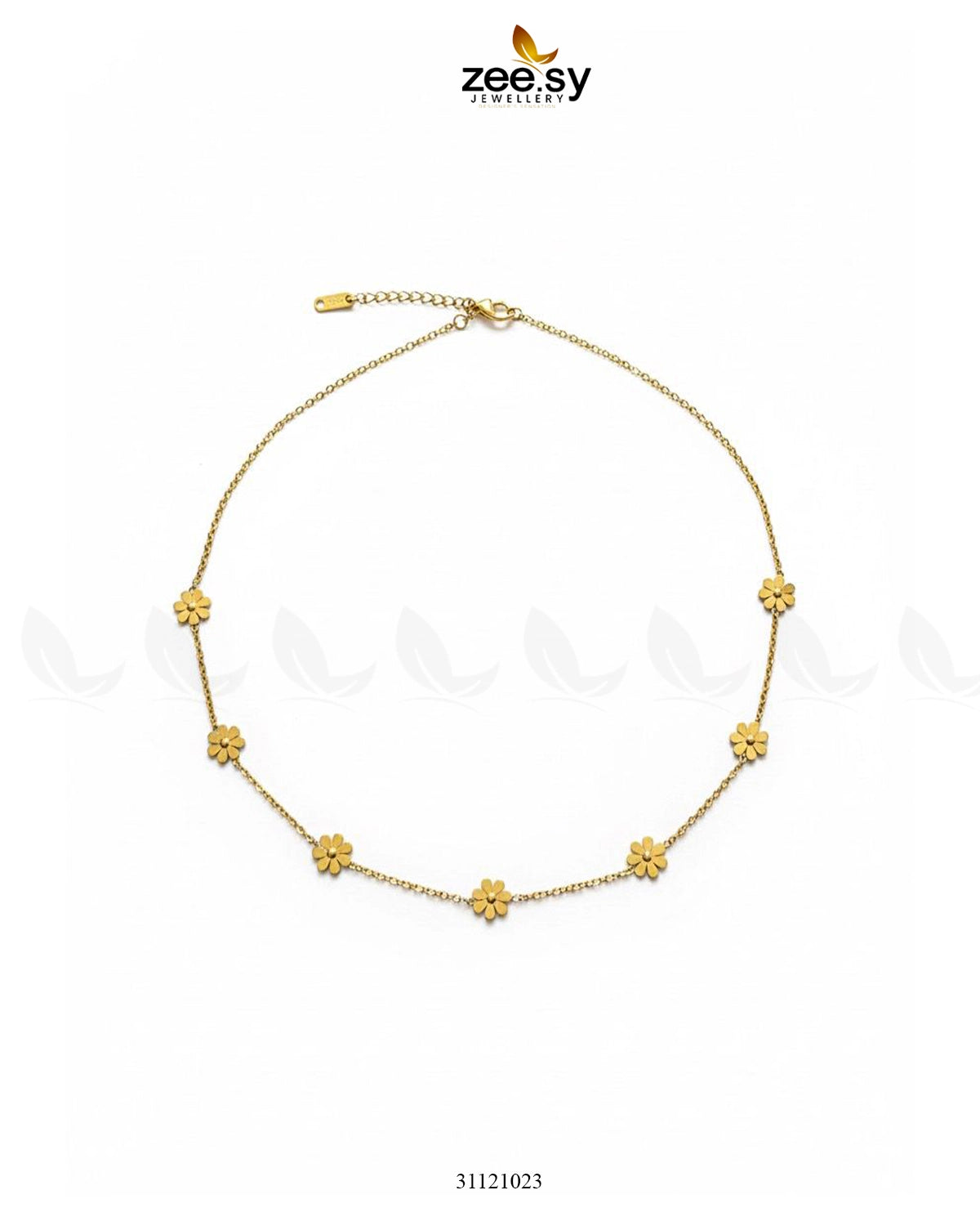 Chic Floral Station Chain - Zeesy Jewellery