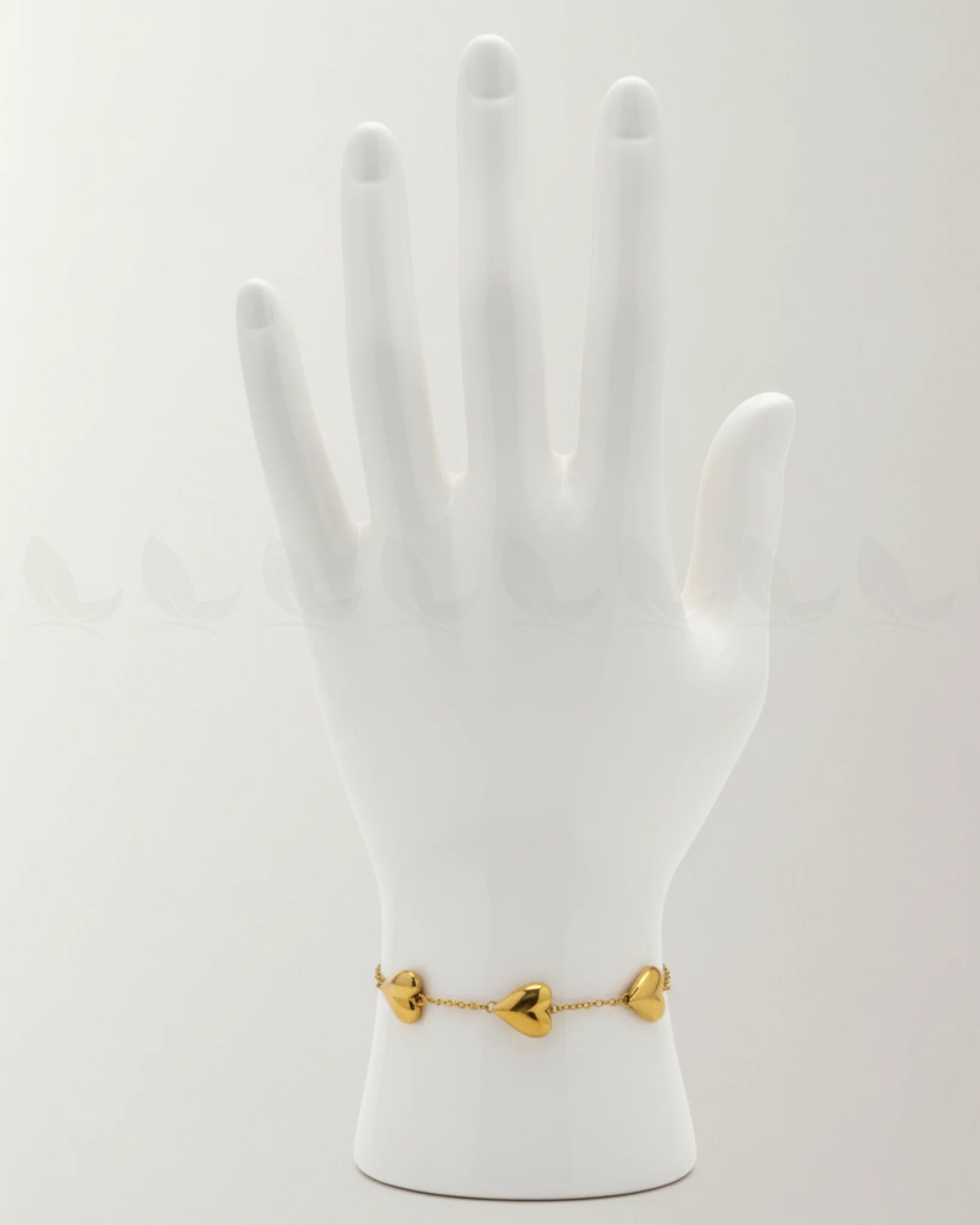 Chic Gold Three Hearts Bracelet - Zeesy Jewellery