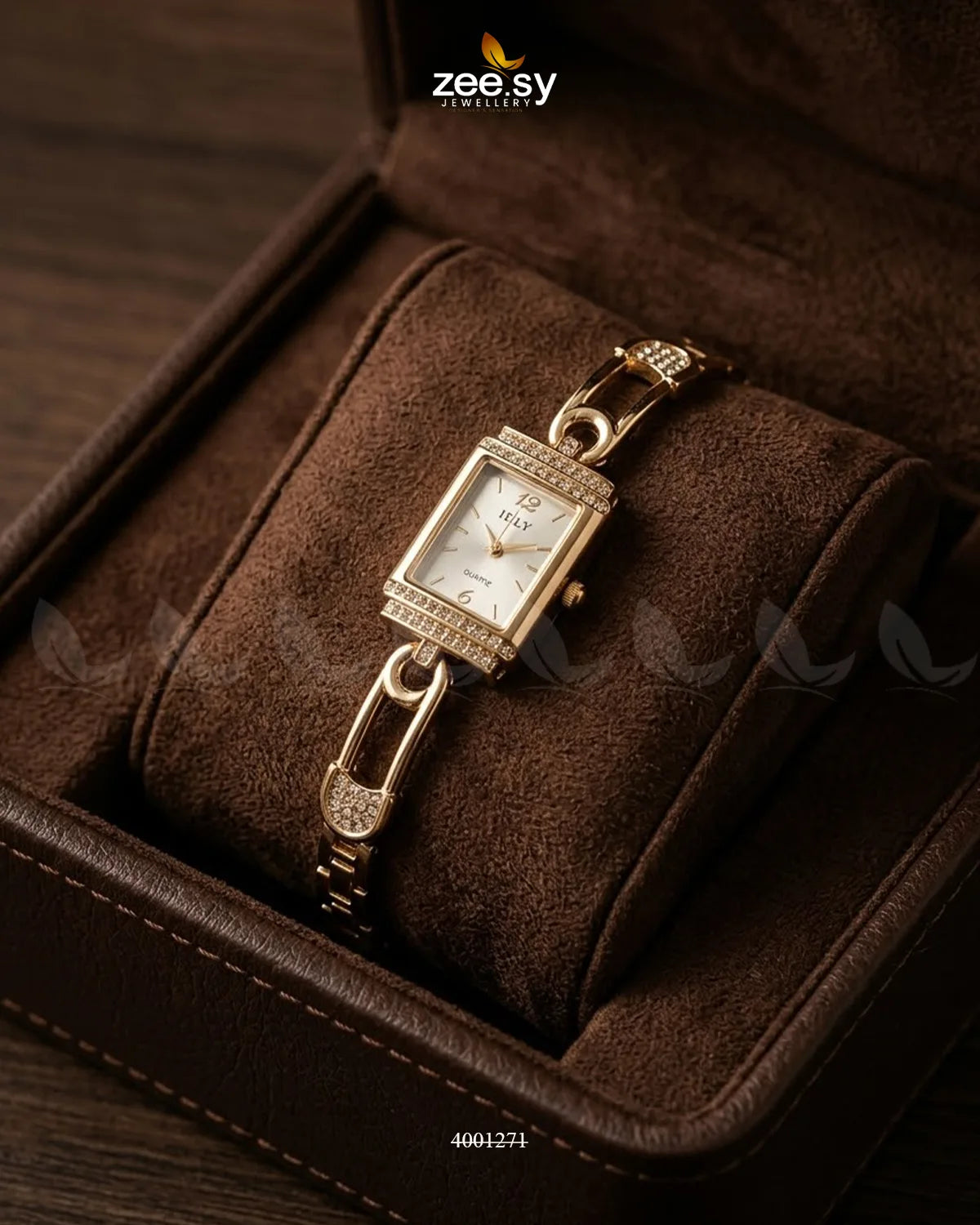 Chic Rectangular Dial Bracelet Watch ACCESSORIES - Zeesy Jewellery Pakistan | Premium Artificial & Imitation Jewellery