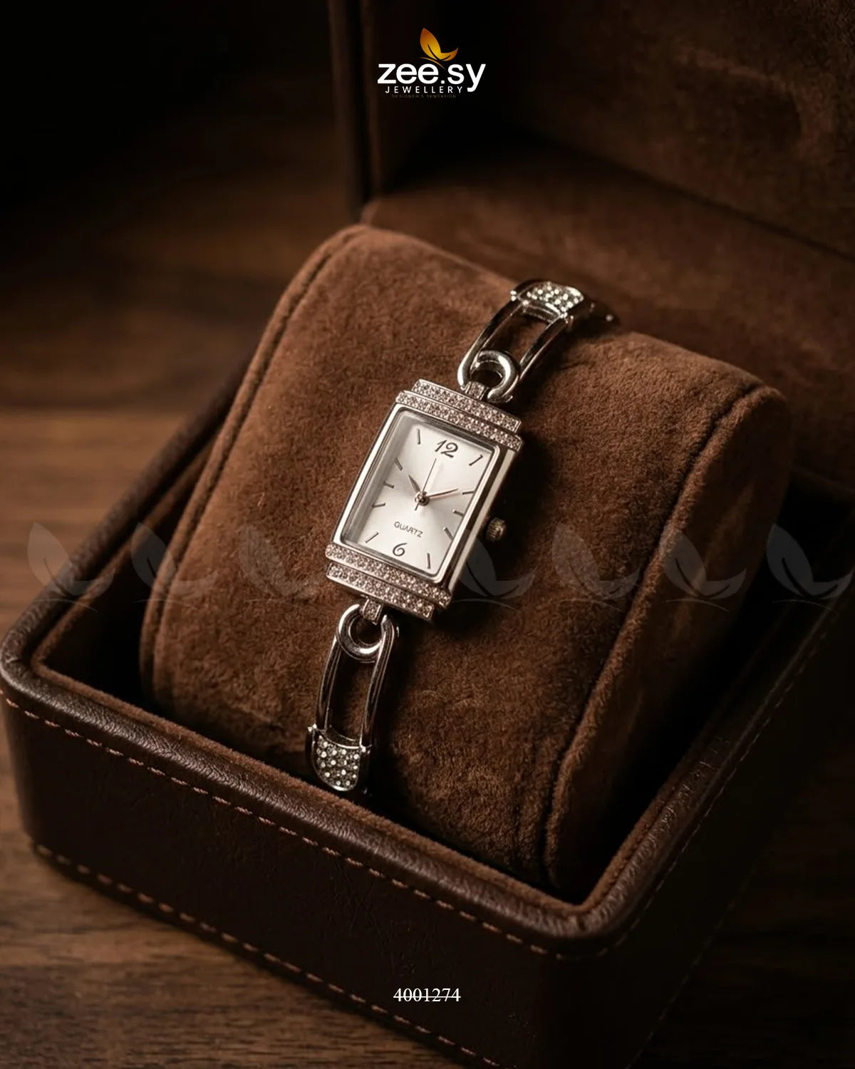Chic Rectangular Dial Bracelet Watch ACCESSORIES - Zeesy Jewellery Pakistan | Premium Artificial & Imitation Jewellery