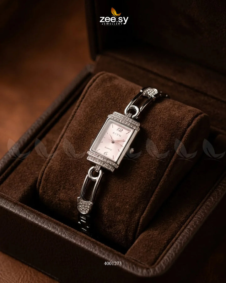 Chic Rectangular Dial Bracelet Watch ACCESSORIES - Zeesy Jewellery Pakistan | Premium Artificial & Imitation Jewellery