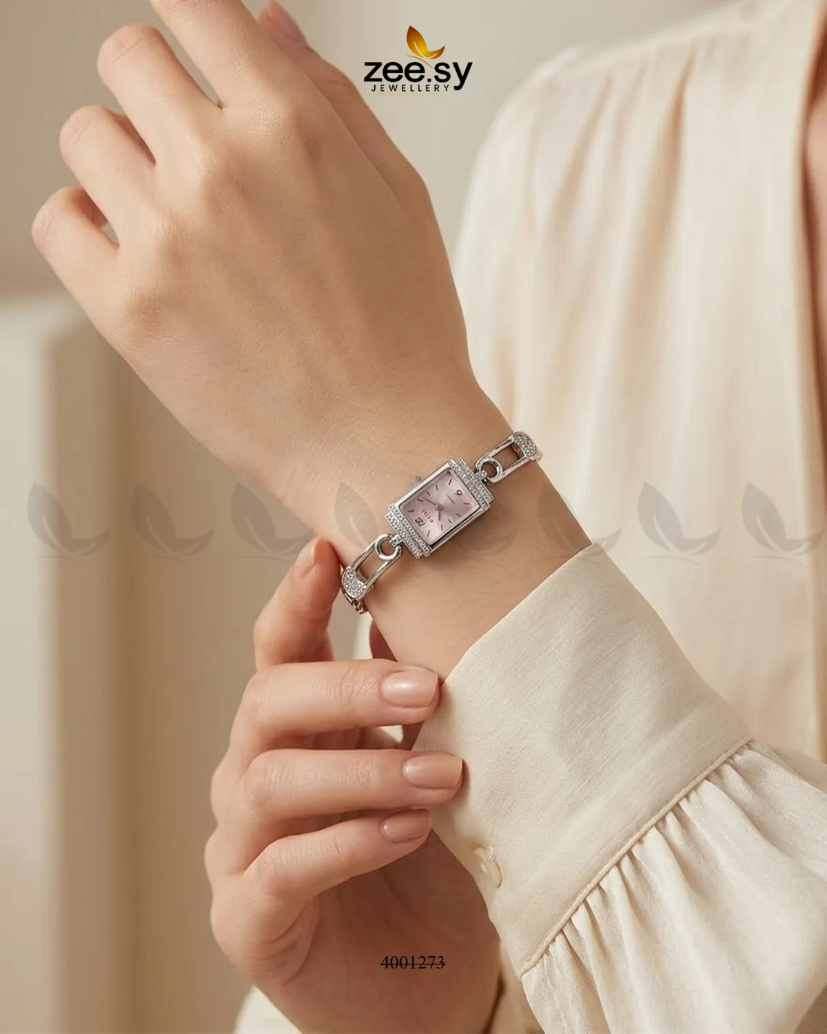 Chic Rectangular Dial Bracelet Watch ACCESSORIES - Zeesy Jewellery Pakistan | Premium Artificial & Imitation Jewellery