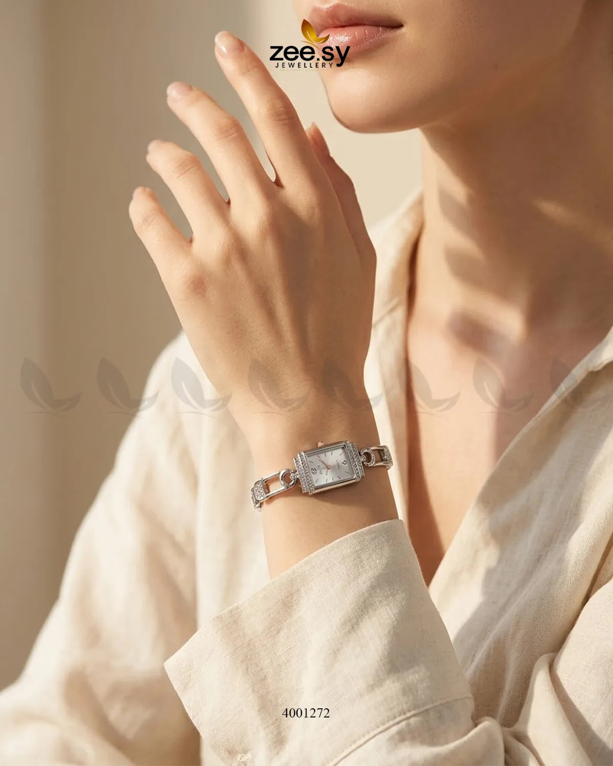 Chic Rectangular Dial Bracelet Watch ACCESSORIES - Zeesy Jewellery Pakistan | Premium Artificial & Imitation Jewellery