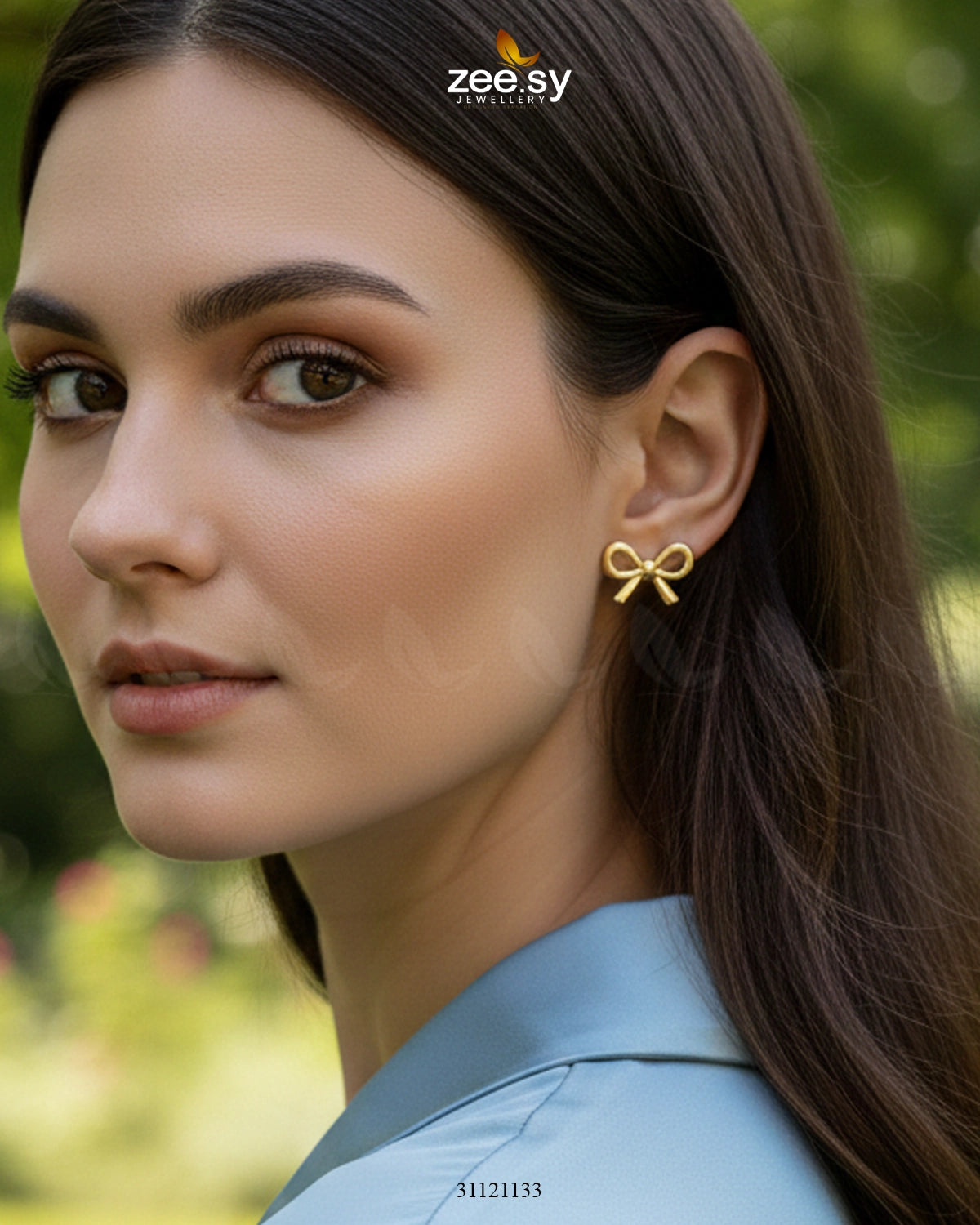 Chic Ribbon Bow Stud Earrings - Zeesy Jewellery