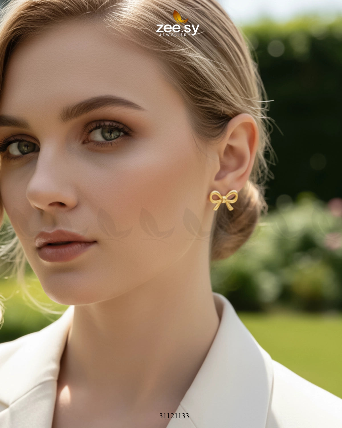 Chic Ribbon Bow Stud Earrings - Zeesy Jewellery