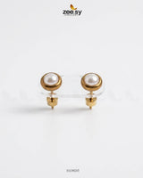 Classic Round Pearl Stud Earrings Earrings - Zeesy Jewellery Pakistan | Premium Artificial & Imitation Jewellery