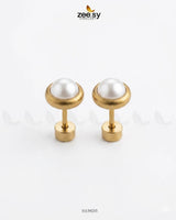 Classic Round Pearl Stud Earrings Earrings - Zeesy Jewellery Pakistan | Premium Artificial & Imitation Jewellery