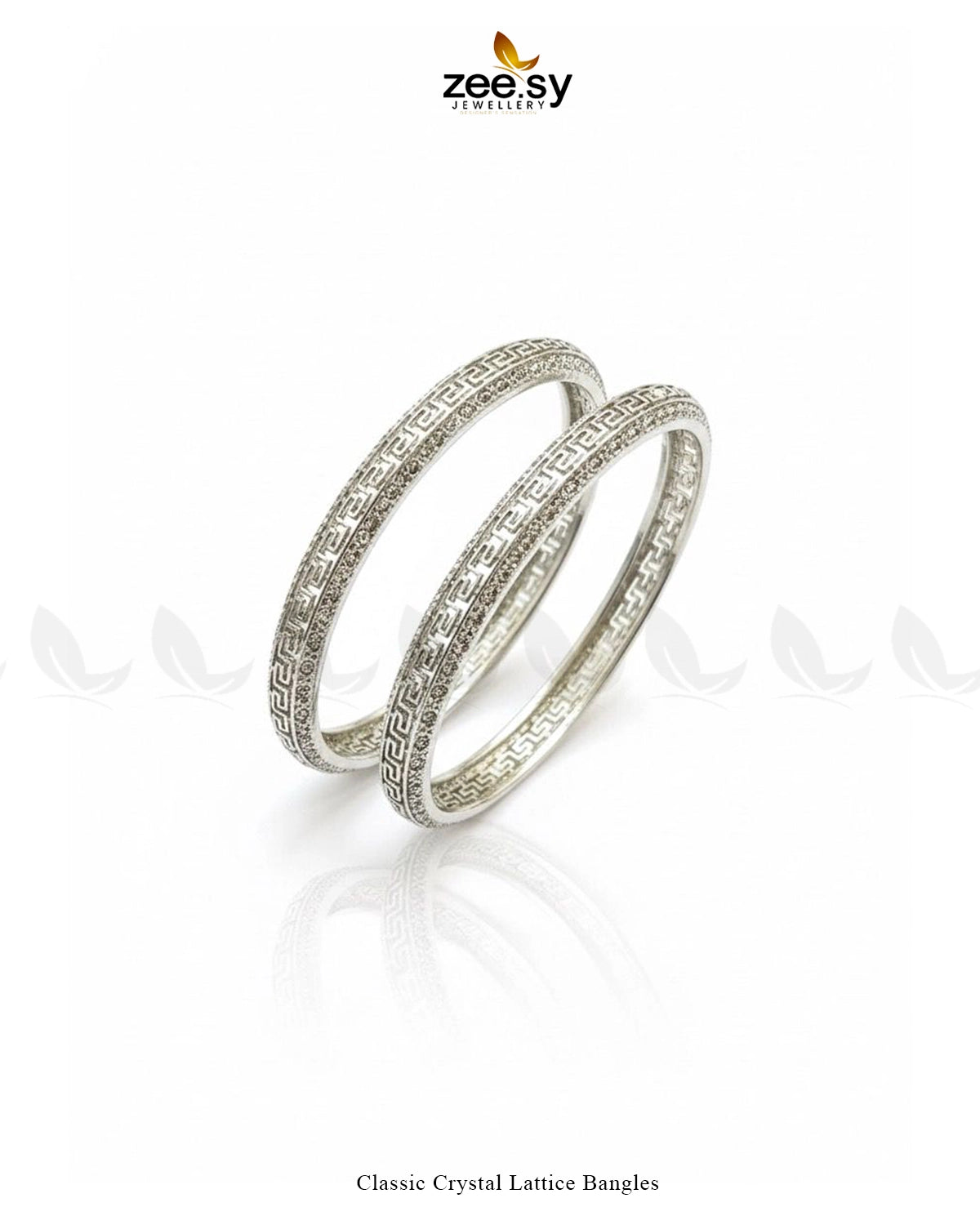 Classic Crystal Lattice Bangles - Zeesy Jewellery