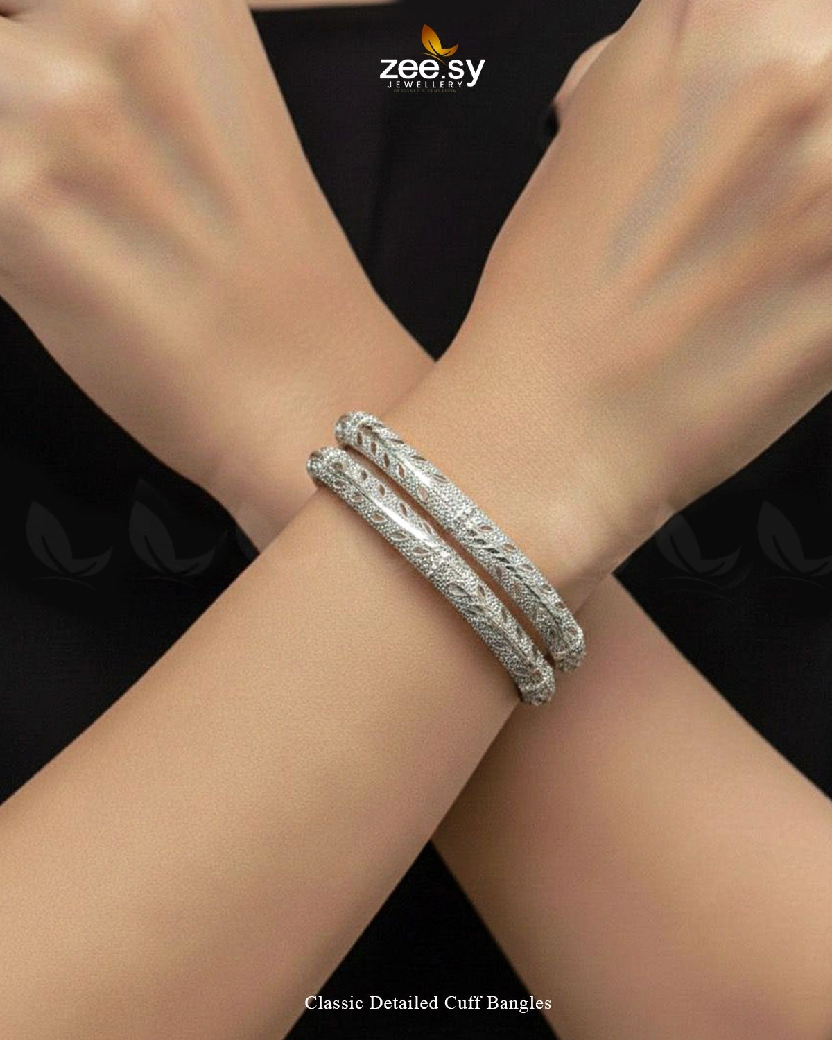 Classic Detailed Cuff Bangles - Zeesy Jewellery