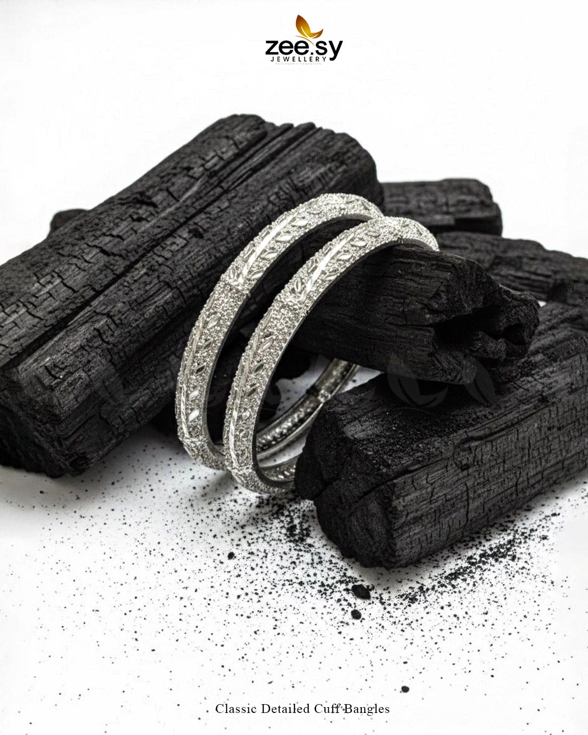 Classic Detailed Cuff Bangles - Zeesy Jewellery