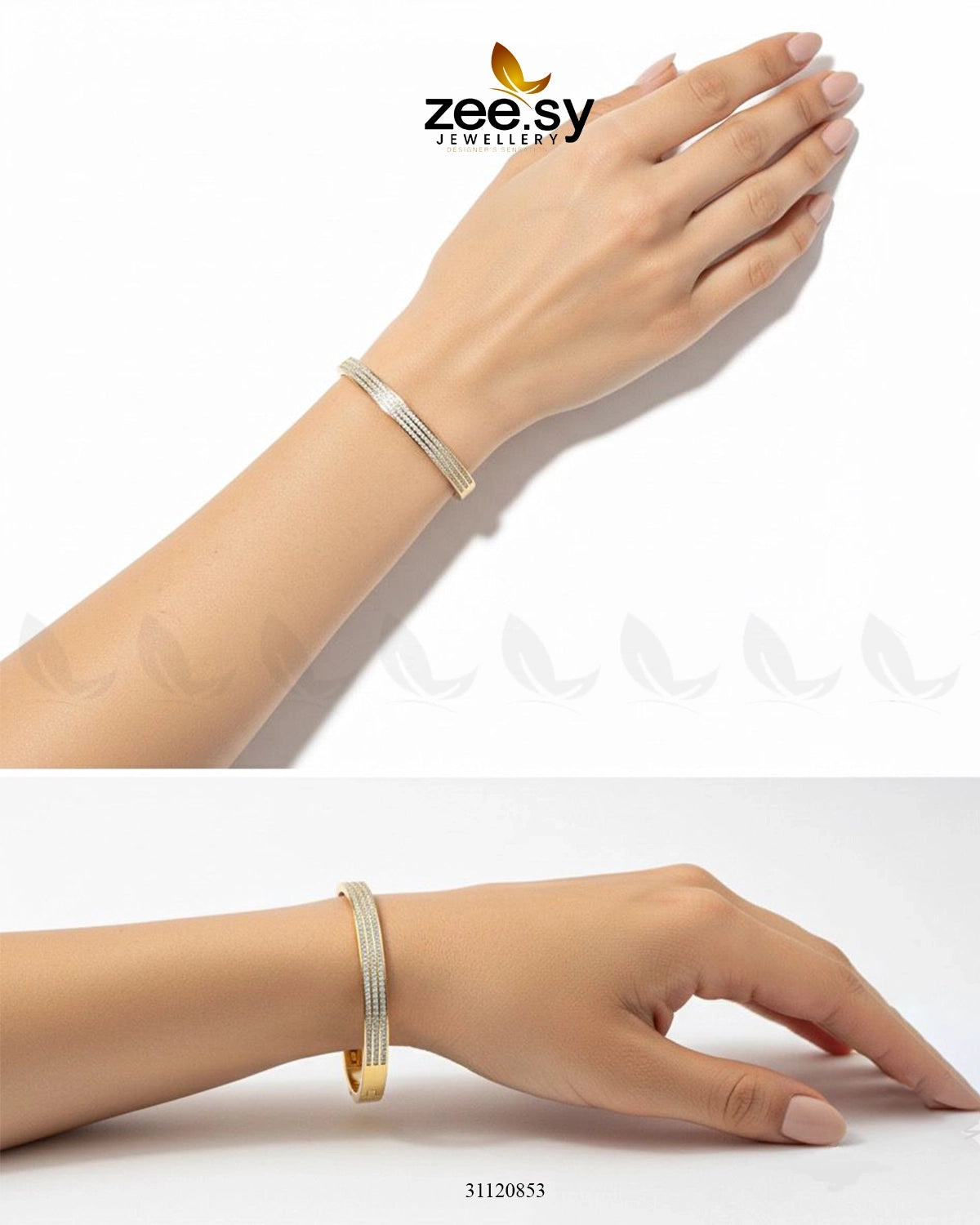 Classic Pave Cuff Bracelet - Zeesy Jewellery