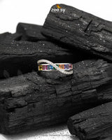 Cosmic Geometric Sparkle Ring - Zeesy Jewellery