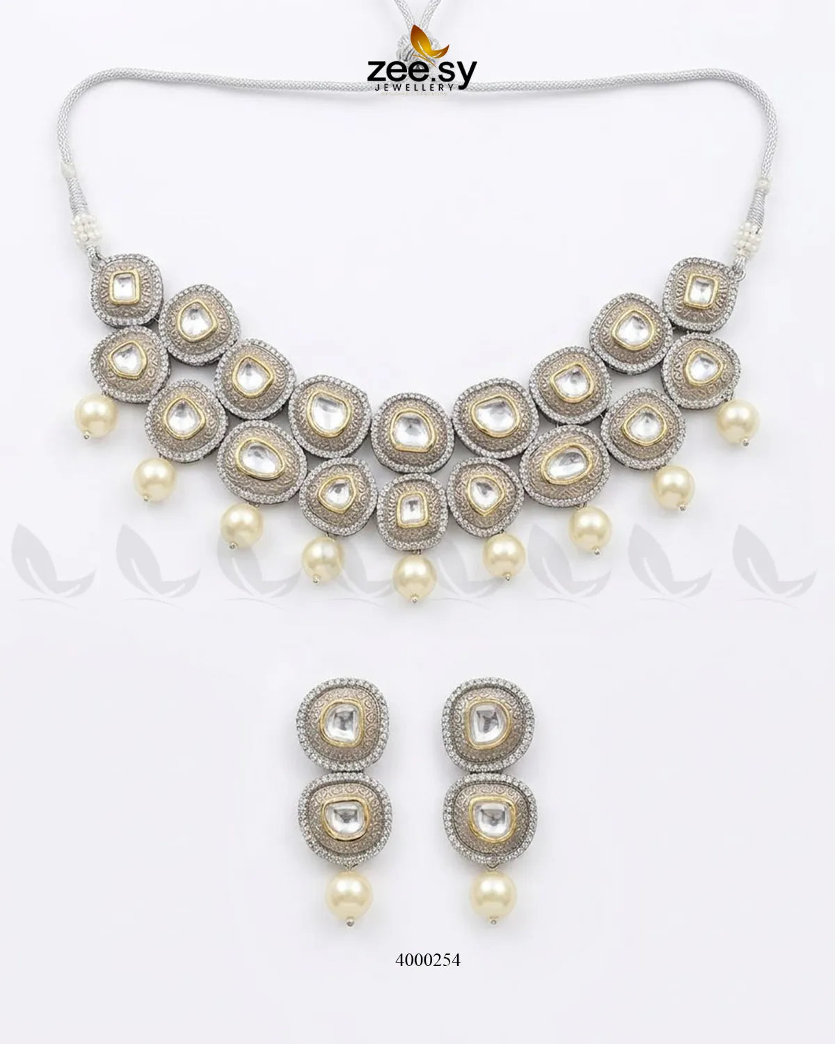 RHS09 Cosmos dual tone necklace set with complementary necklaces in a coordinated layered design