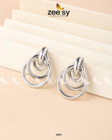 Cosmos Earrings Silver - Zeesy Jewellery