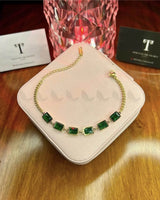 Crescent Bracelet Green - Zeesy Jewellery