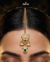 Crimson Gemstone Hasli Necklace Set Bridal Set - Zeesy Jewellery Pakistan | Premium Artificial & Imitation Jewellery
