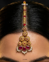 Crimson Ruby Zircon Bridal Set Bridal Set - Zeesy Jewellery Pakistan | Premium Artificial & Imitation Jewellery