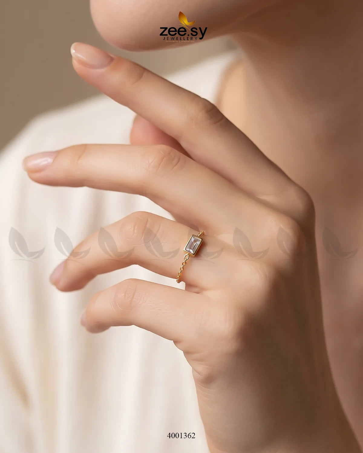 Crimson Stone Charm Ring Finger Ring - Zeesy Jewellery Pakistan | Premium Artificial & Imitation Jewellery