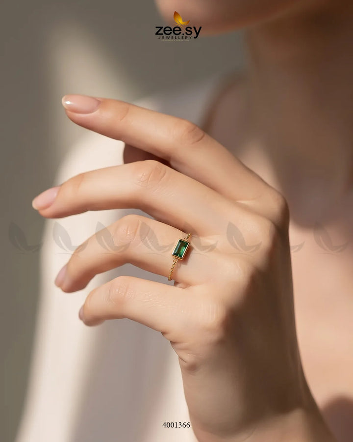 Crimson Stone Charm Ring Finger Ring - Zeesy Jewellery Pakistan | Premium Artificial & Imitation Jewellery