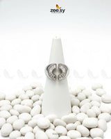 Curved Jewel Tone Ring - Zeesy Jewellery