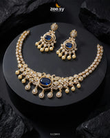 Customizable Radiance Floral Necklace Set - Zeesy Jewellery