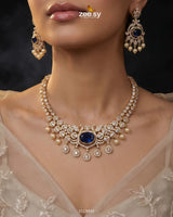 Customizable Radiance Floral Necklace Set - Zeesy Jewellery