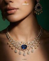 Customizable Radiance Floral Necklace Set - Zeesy Jewellery